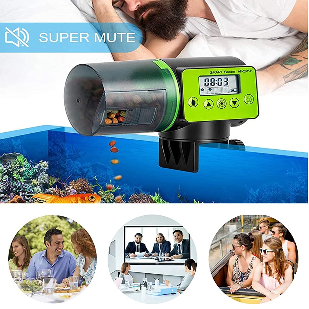 Qpets 3 Way Automatic Plastic Fish Feeder for Aquarium Timer Turtle Food Fish Tank Accessories Aquarium Auto Feeder Fish for Marine Aquariums Pond (Updated Fish Feeder, Not Included Battery) Qpets 3 Way Automatic Plastic Fish Feeder for Aquarium Timer Turtle Food Fish Tank Accessories Aquarium Auto Feeder Fish for Marine Aquariums Pond (Updated Fish Feeder, Not Included Battery)